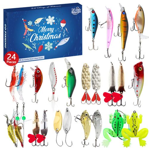 2025 Fishing Lure Set Blind Box Fishing Tackle - Premium Christmas Surprise Fishing Bait Gift for Dad, Grandpa, Brother, Boyfriend