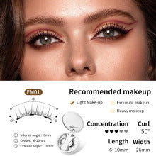 Good news for beginners, a portable magnetic false eyelash storage box without glue