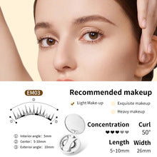 Good news for beginners, a portable magnetic false eyelash storage box without glue