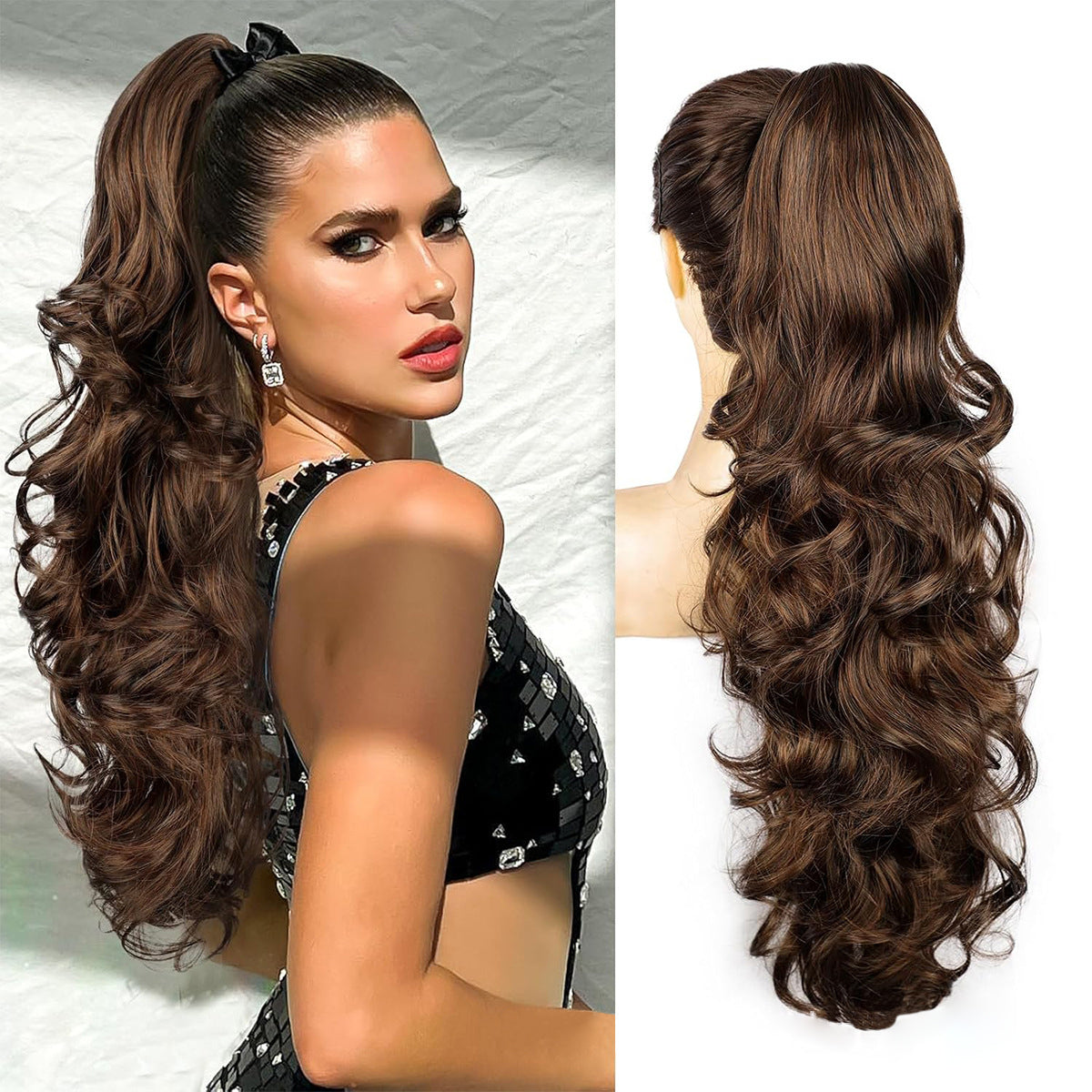 ✨ Now 40% OFF⚡Clip-in Big Wavy Ponytail Extension