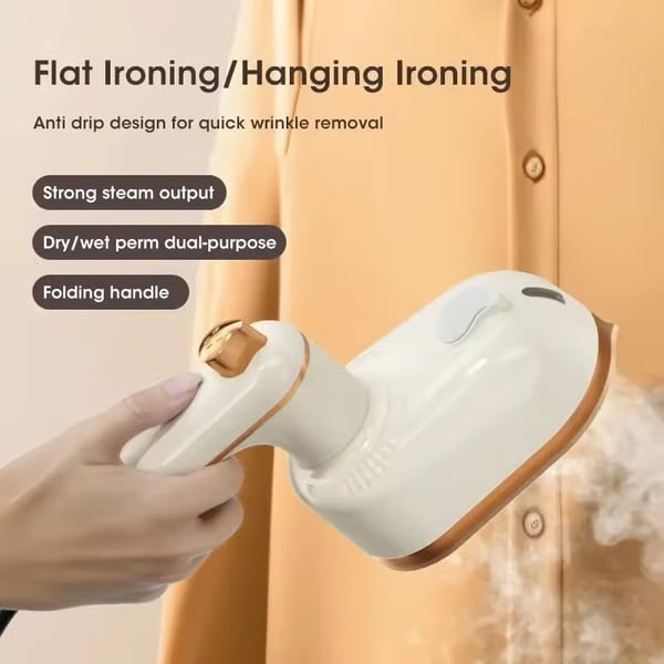 Hot selling handheld portable ironing machine mini electric iron foldable garment ironing machine