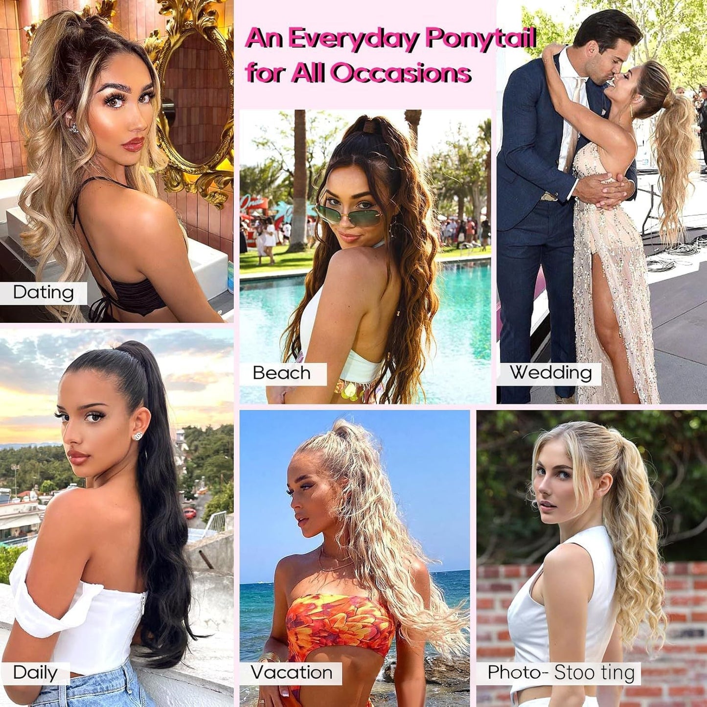 ✨ Now 40% OFF⚡Clip-in Big Wavy Ponytail Extension
