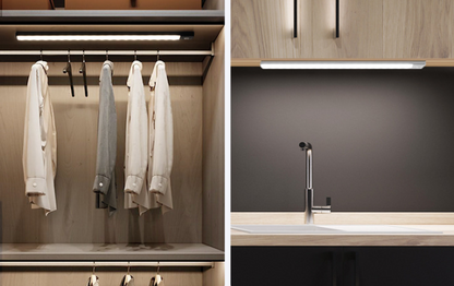 Motion sensor cabinet lights, wireless cabinet, wardrobe, wine cabinet magnetic light strips