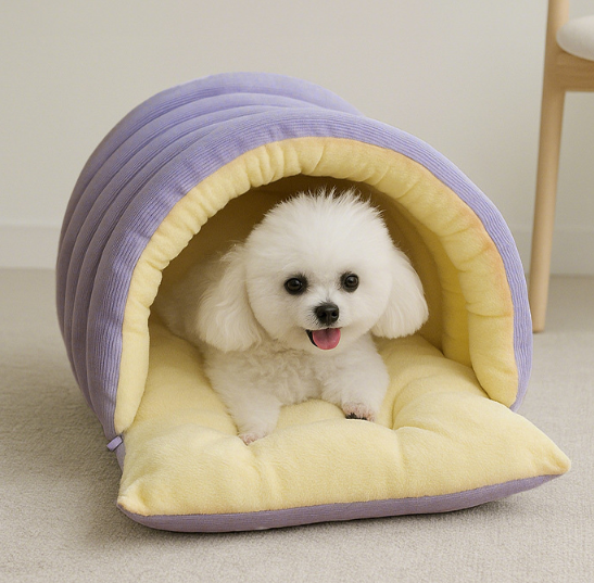 Thickened and warm detachable enclosed bed for dogs and cats